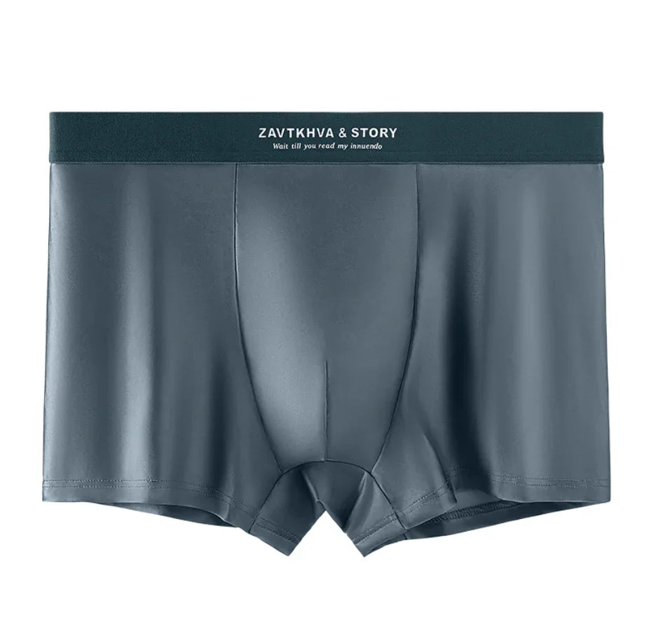 Silky Mulberry Silk Boxer Briefs – Antimicrobial, Seamless & Cool - Strike Algo