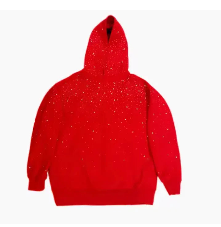 Hoodie Sparkling - Colorblock Y2K Trendy Design, Long Sleeve Loose Fit Pullover Sweatshirt with Pocket - Casual Comfort for Teens & Men | Strike Algo - Strike Algo