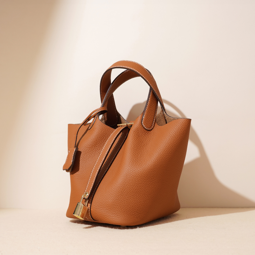 Strike Algo™ Premium Leather Bucket Handbag - Timeless Elegance Meets Everyday Functionality - Strike Algo