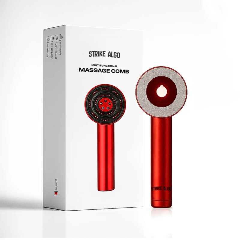 Professional Scalp Massager - Strike Algo Scalp Massager For Hair Growth | Shiatsu Electric- IPX7 Strike Algo