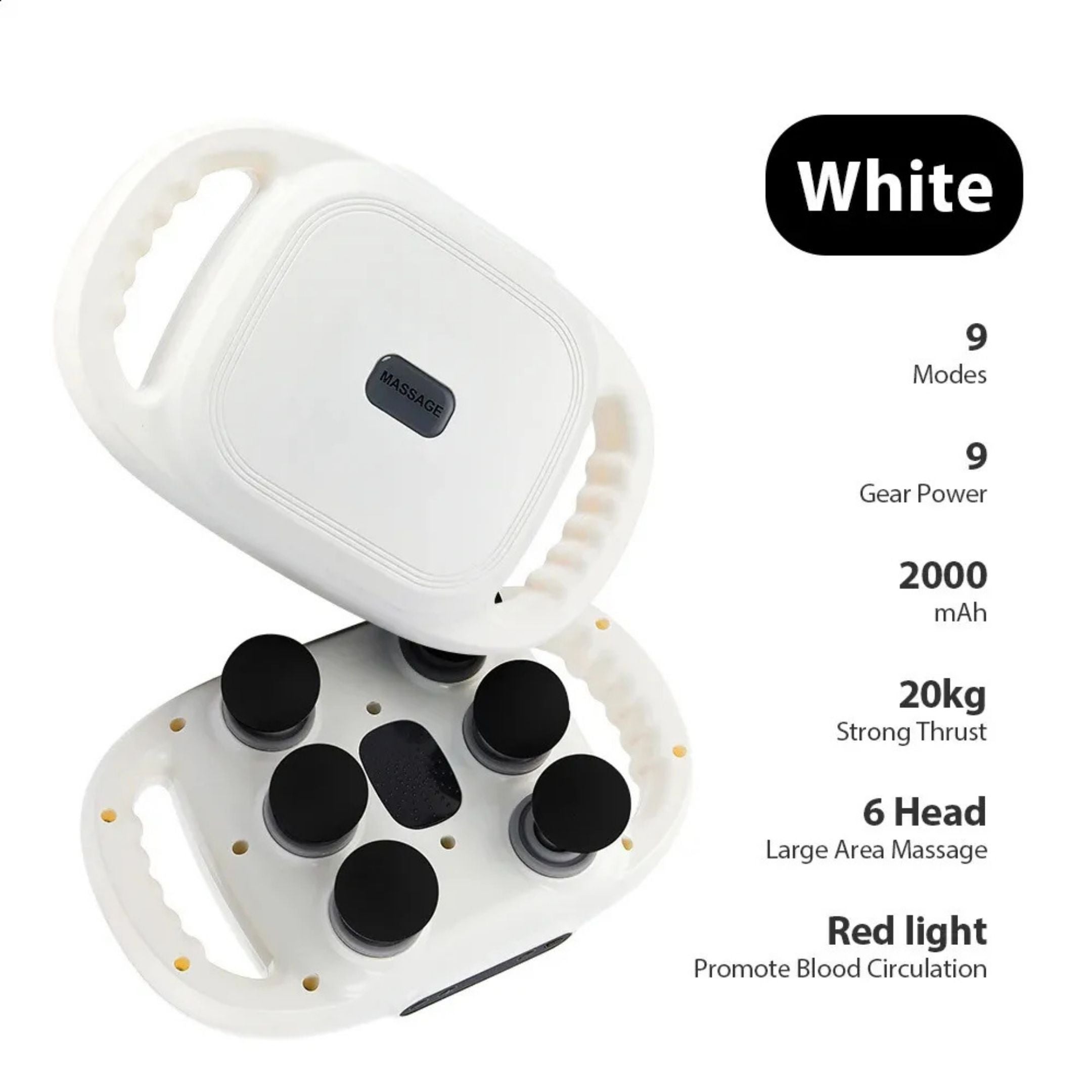 Six-head Fascia Gun High Frequency Vibration Body Massage