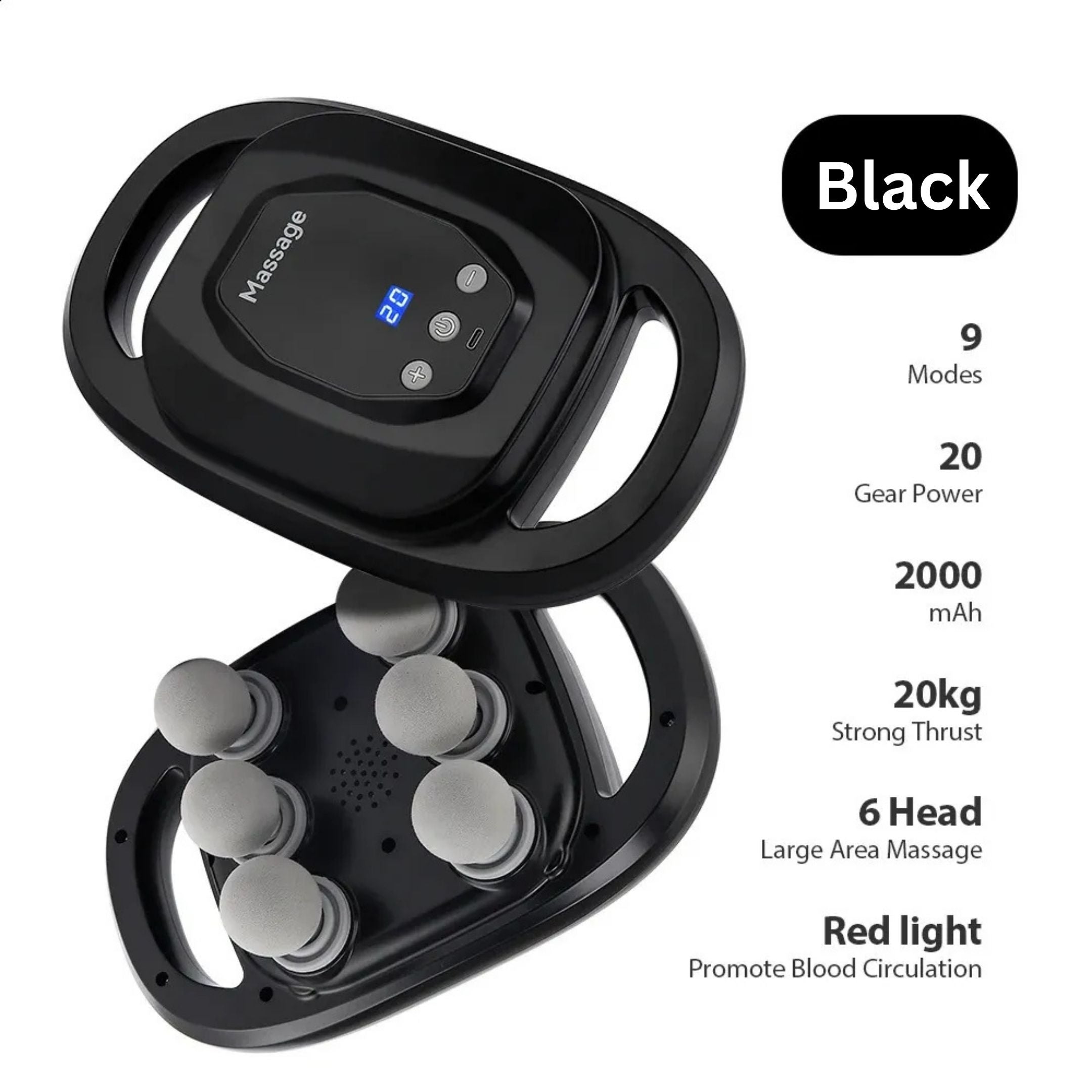 Six-head Fascia Gun High Frequency Vibration Body Massage