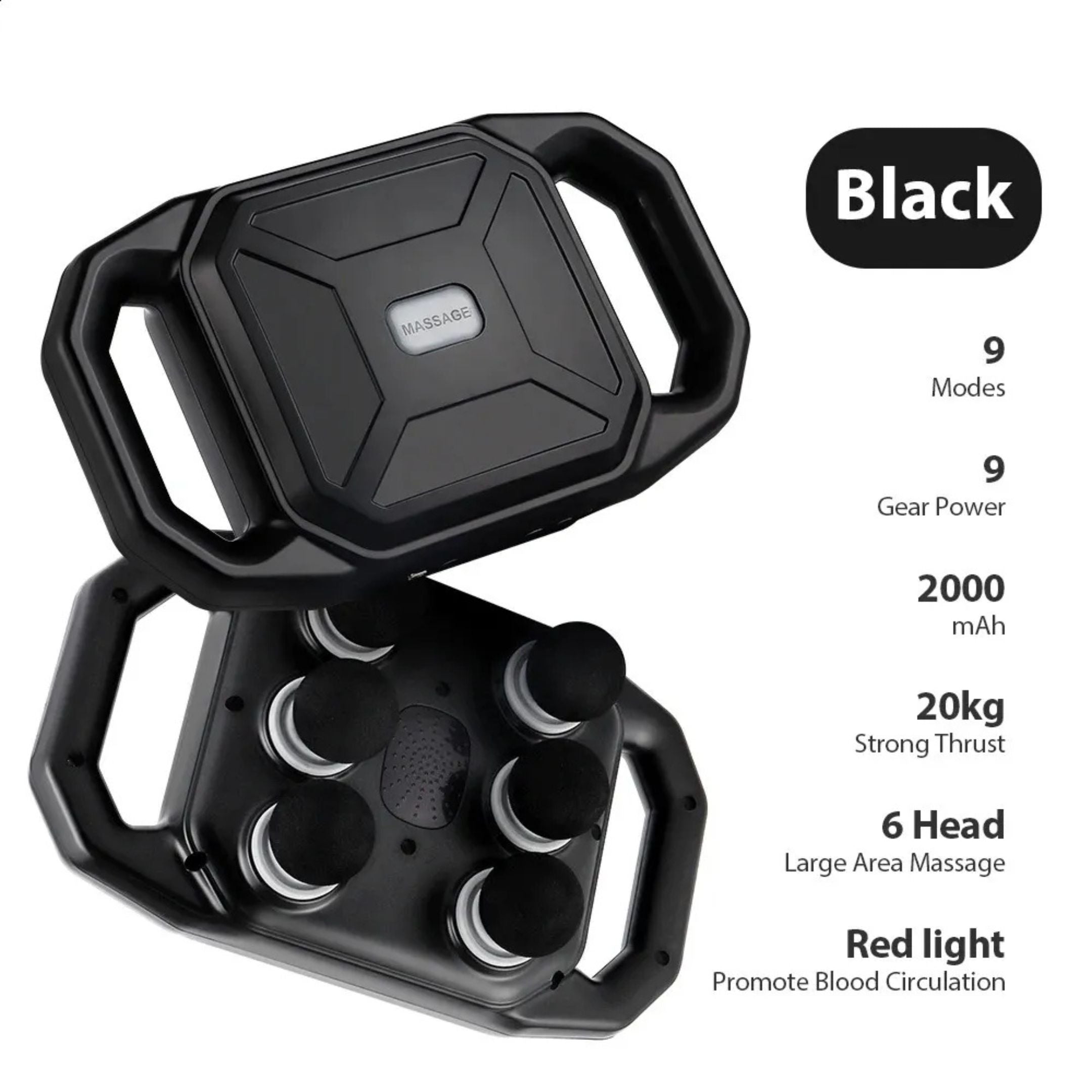 Six-head Fascia Gun High Frequency Vibration Body Massage