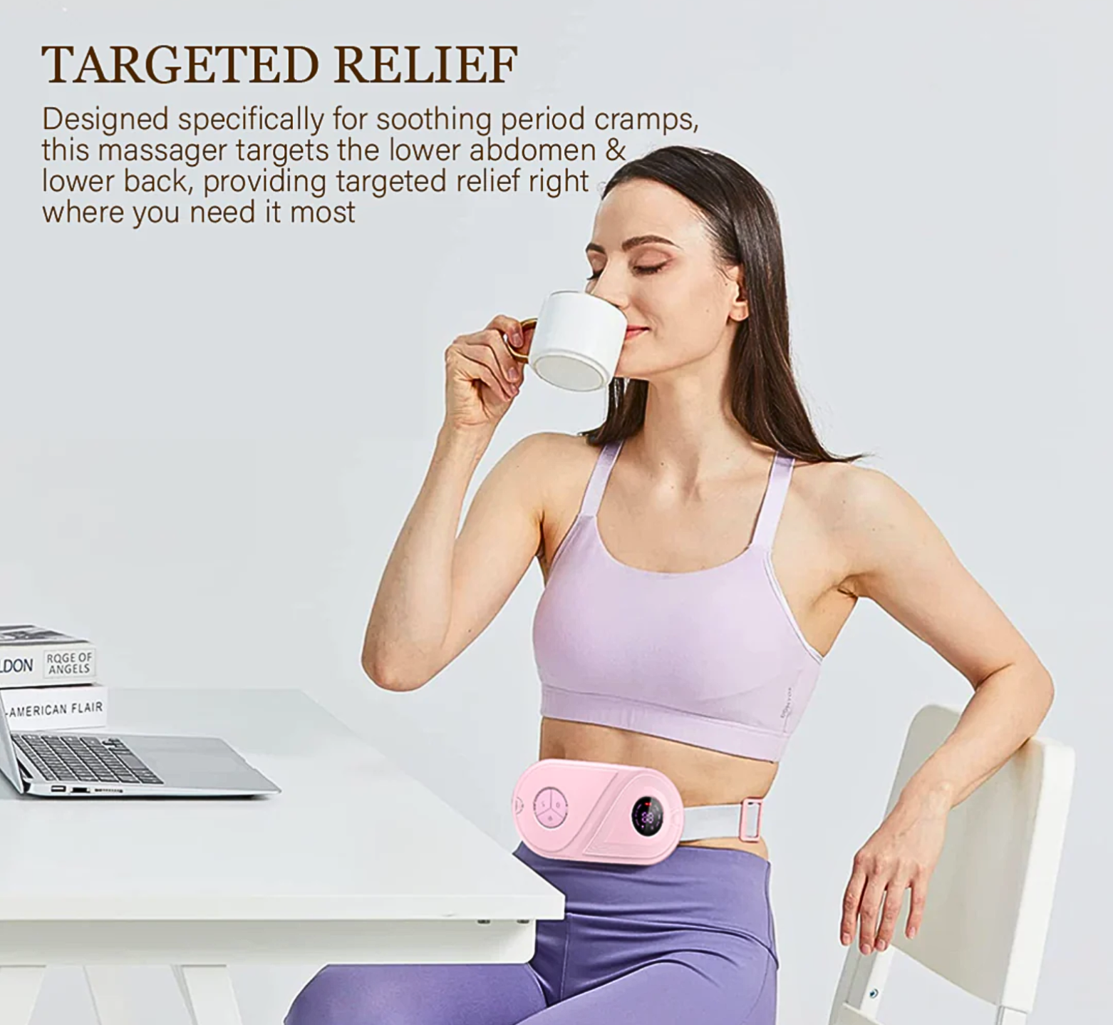 Heating Pad For Period Cramps - Gifts For Girlfriend | Menstrual Cramps Relief Device Strike Algo