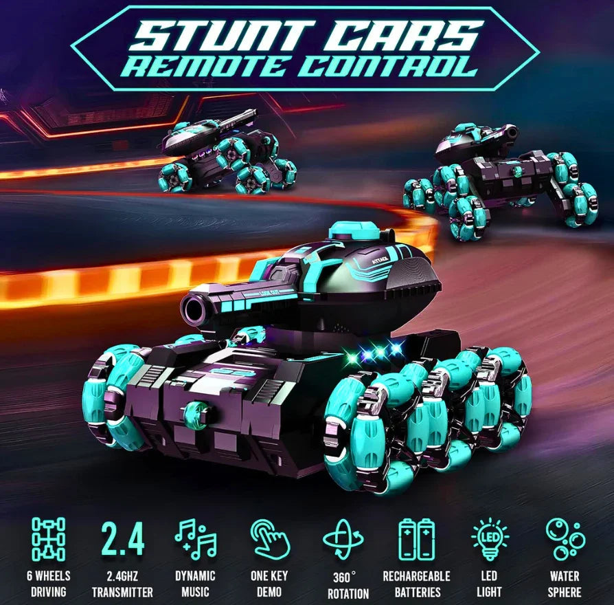 Strike Algo 360° Stunt RC Car for Kids – Ages 8-13, 6WD Fun - Strike Algo