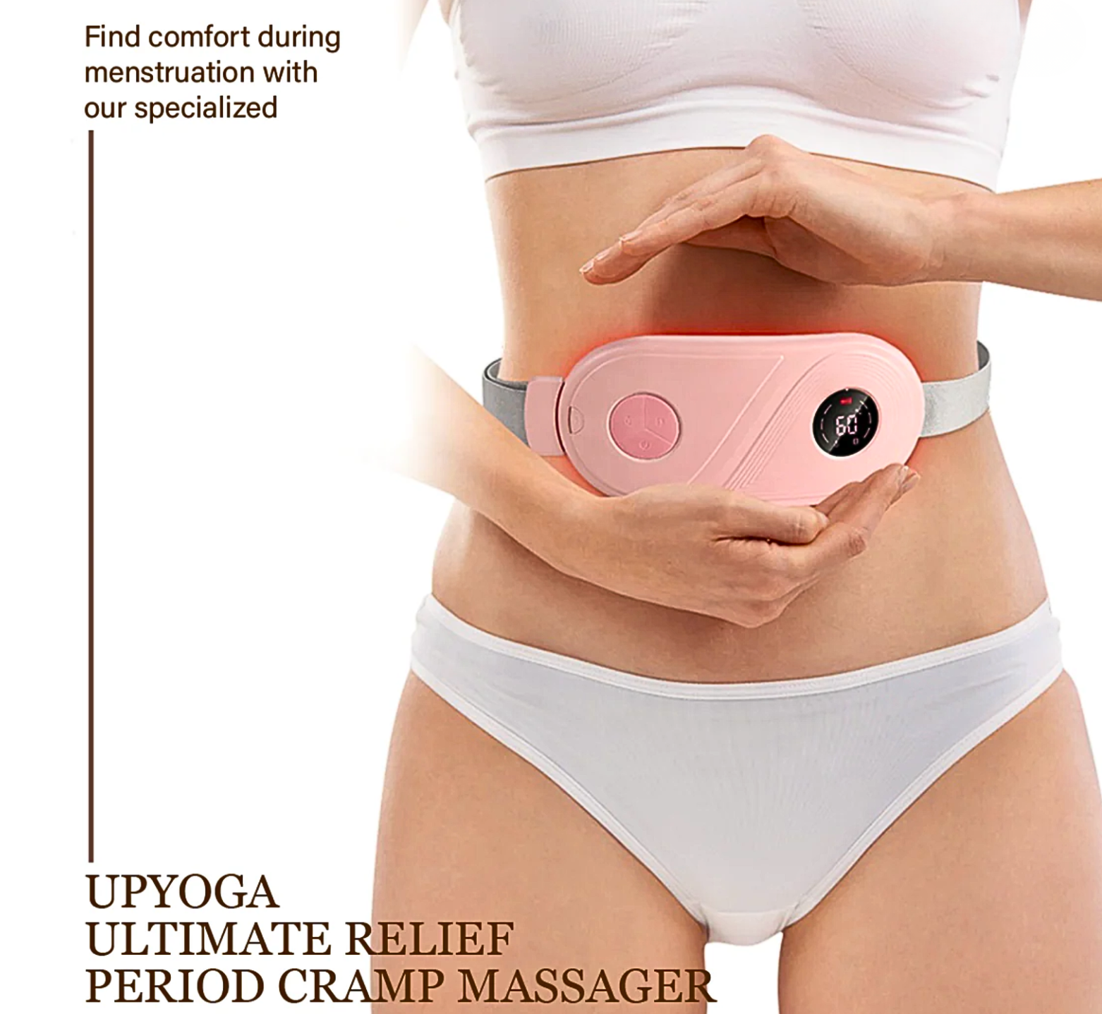 Heating Pad For Period Cramps - Gifts For Girlfriend | Menstrual Cramps Relief Device Strike Algo