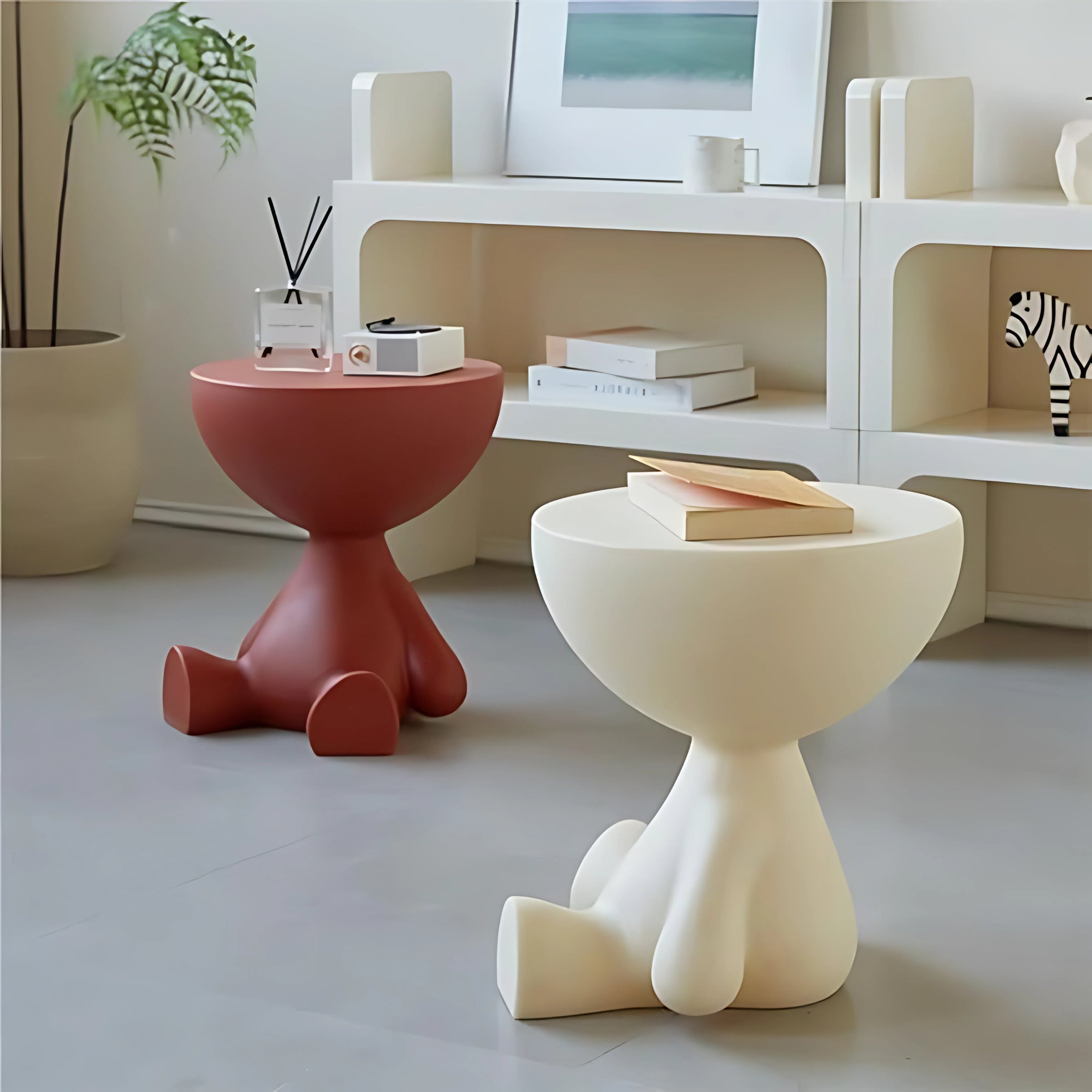 Elegant & Versatile Cream Bedside Table