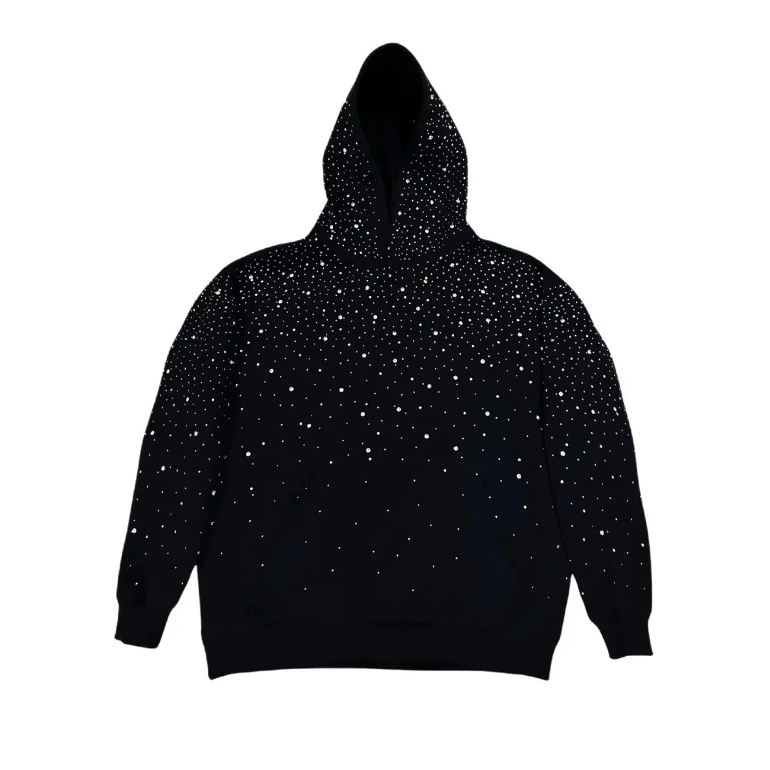 Hoodie Sparkling - Colorblock Y2K Trendy Design, Long Sleeve Loose Fit Pullover Sweatshirt with Pocket - Casual Comfort for Teens & Men | Strike Algo - Strike Algo