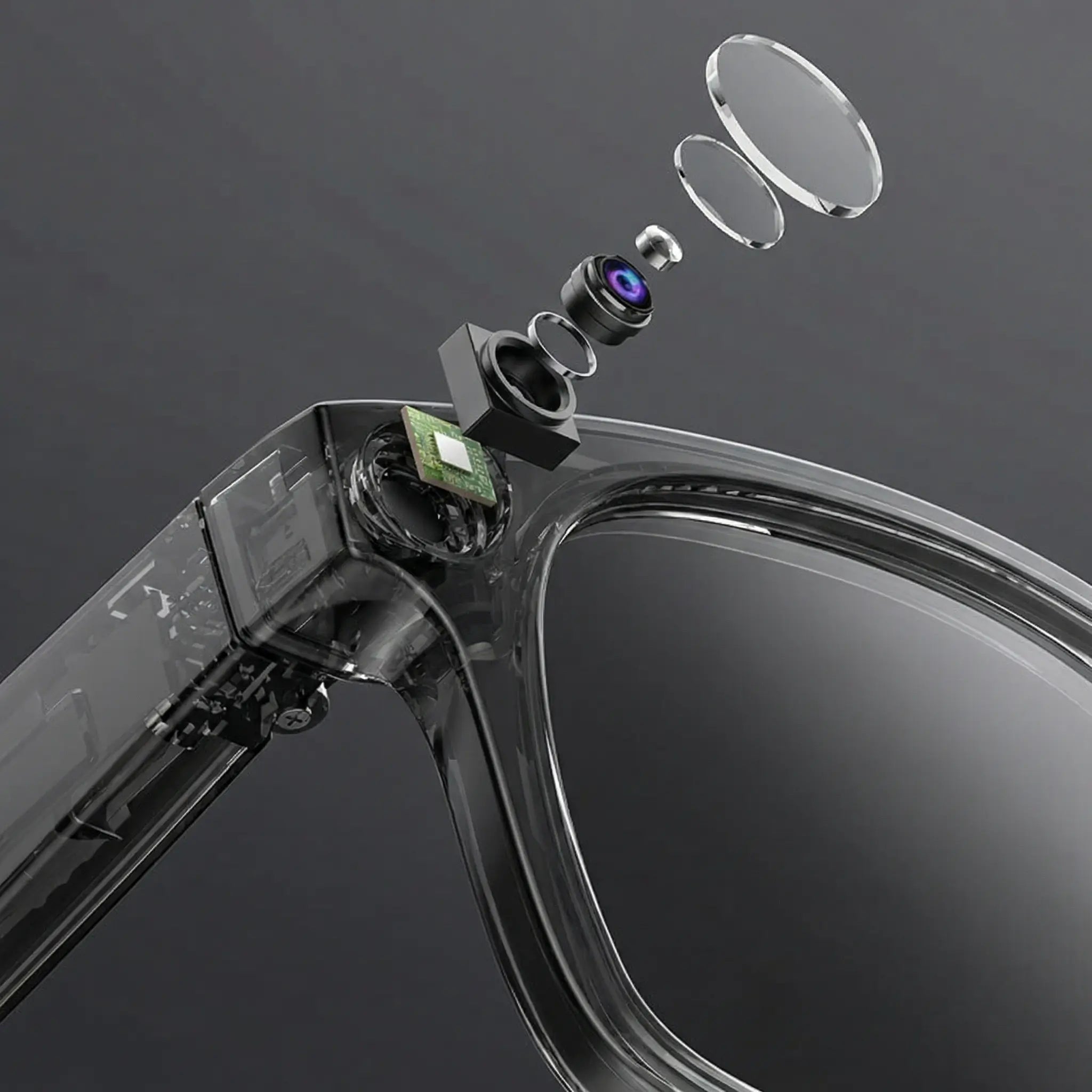 Revolutionary Smart Glasses with Camera - AI-Powered Recording & Translation Eyewear Strike Algo