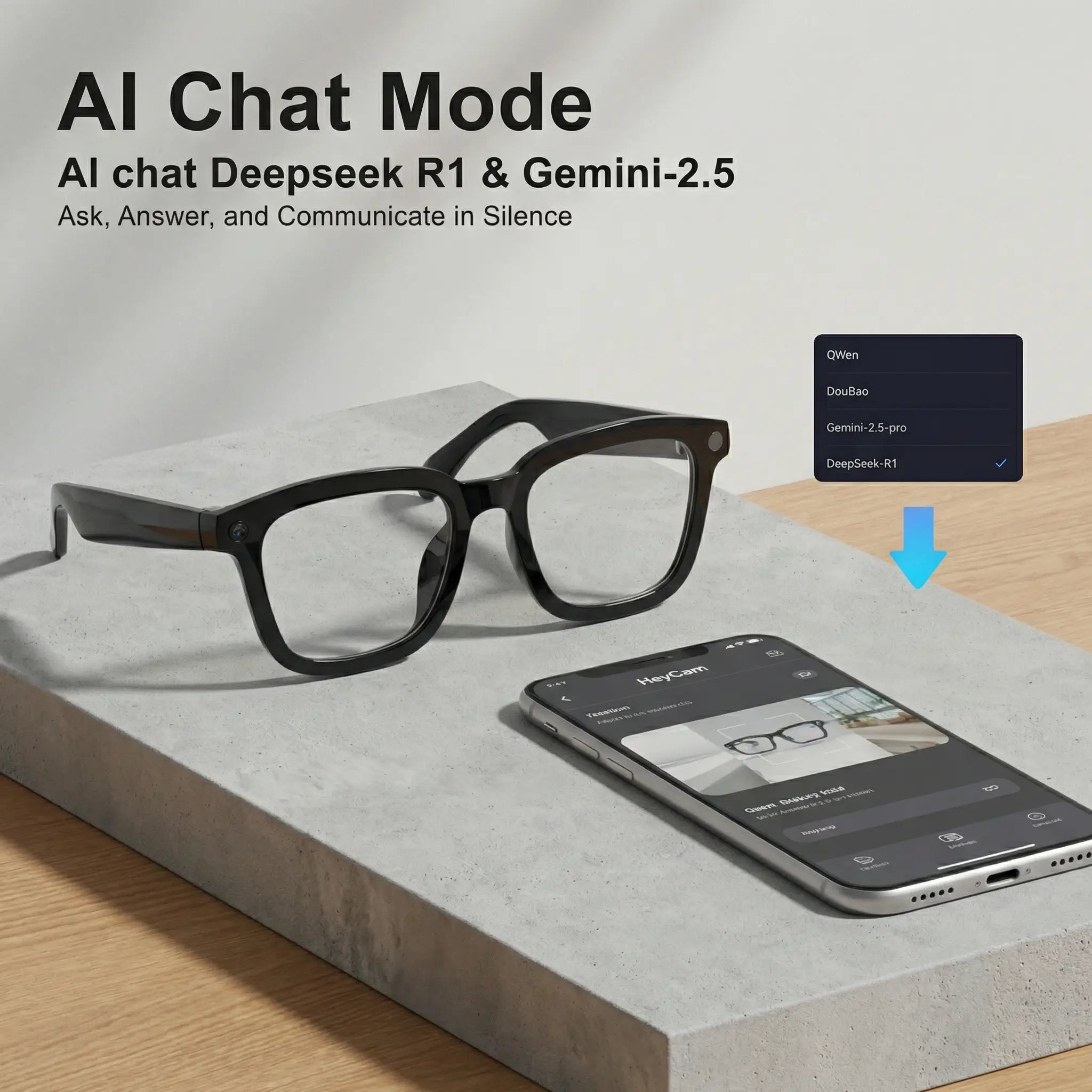 Revolutionary Smart Glasses with Camera - AI-Powered Recording & Translation Eyewear Strike Algo