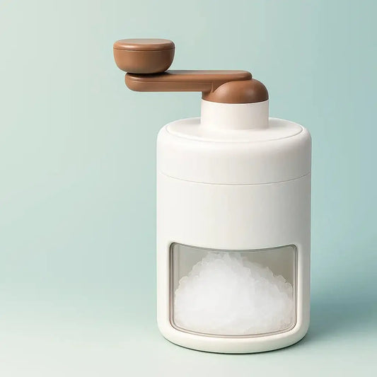 Hand-Crank Snow Cone Maker – Portable, BPA-Free Shaved Ice Machine - Strike Algo