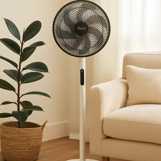 Circular™ 2-in-1 Standing & Tabletop Fan – Quiet, 9 Speeds, 120° Oscillation - Strike Algo