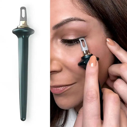 Precision eyeliner tool for smooth, even liquid eyeliner application on eyelids