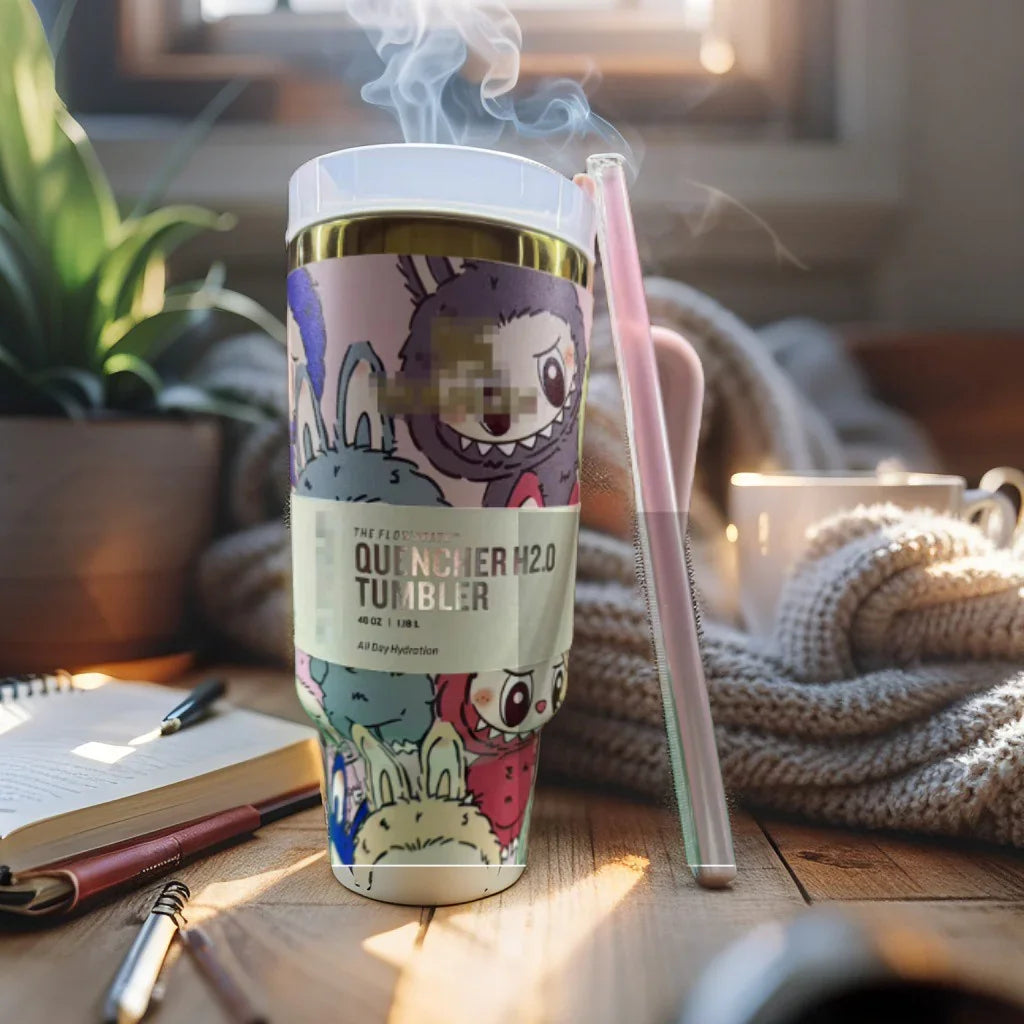 Stitch 40oz Insulated Tumbler with Straw – Leakproof & Travel-Friendly - Strike Algo