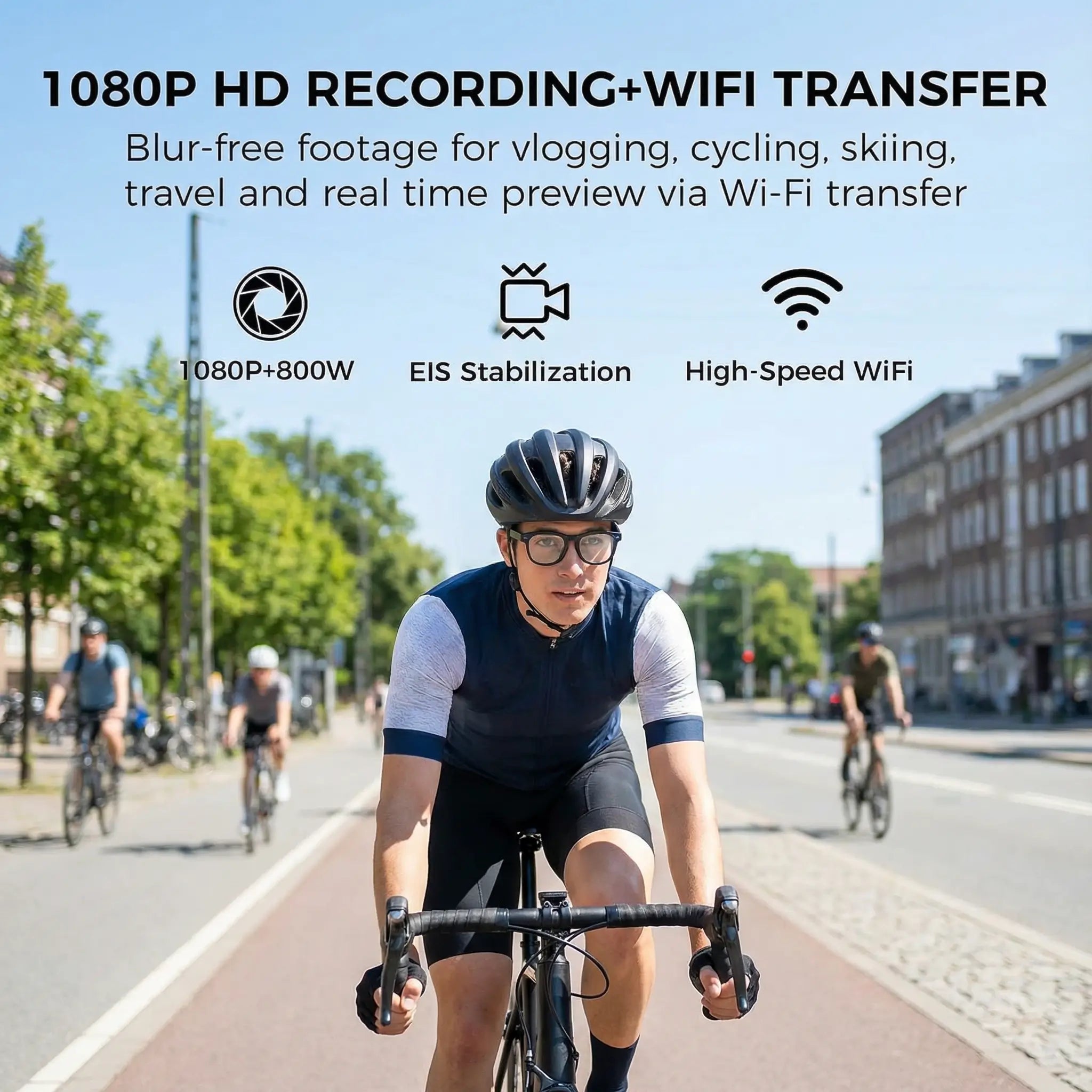 Revolutionary Smart Glasses with Camera - AI-Powered Recording & Translation Eyewear Strike Algo