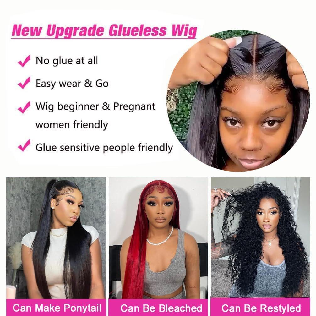 Premium Glueless Wig | Pre-Plucked Human Hair with Natural Hairline - Strike Algo