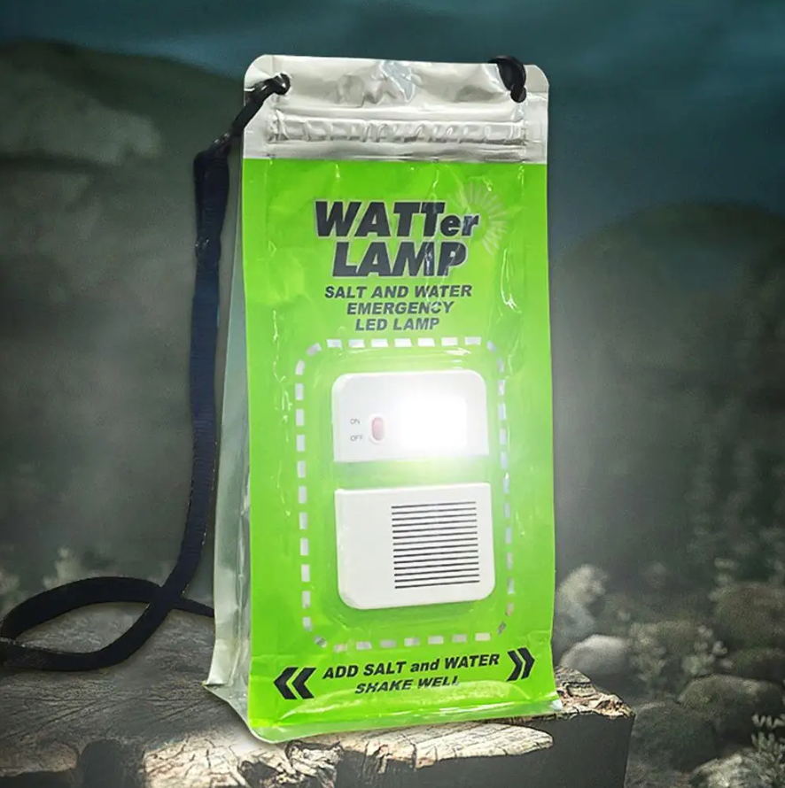 Strike Algo solution for emergency/adventures/camping for LED/ LIGHT holding/ power up to 140 hours to 200 hours without any Battery or pollution to environment. It is sustainable for nature camp the only you need is Salt + Water!